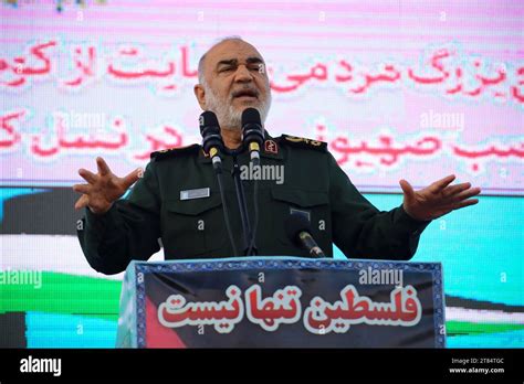 Tehran Iran 18th Nov 2023 Islamic Revolutionary Guard Corps Irgc Commander In Chief Major