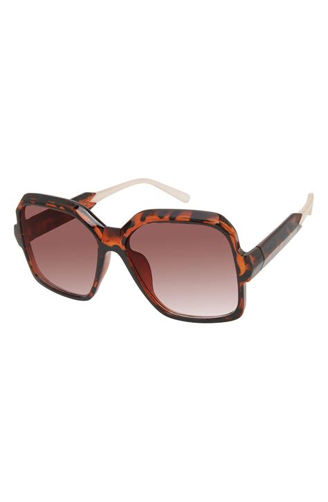 Vince Camuto Glam Square Sunglasses In Brown Lyst