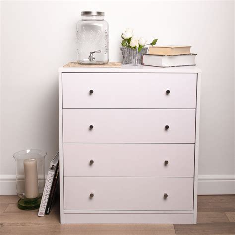 White Chest Of Drawers For Bedroom Home Treats Uk White Chest Of Drawers Storage Furniture