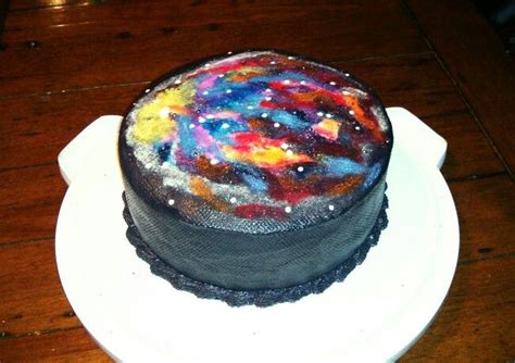 Nebula Birthday Cake I Made The Request Was That No Fondant Was To Be