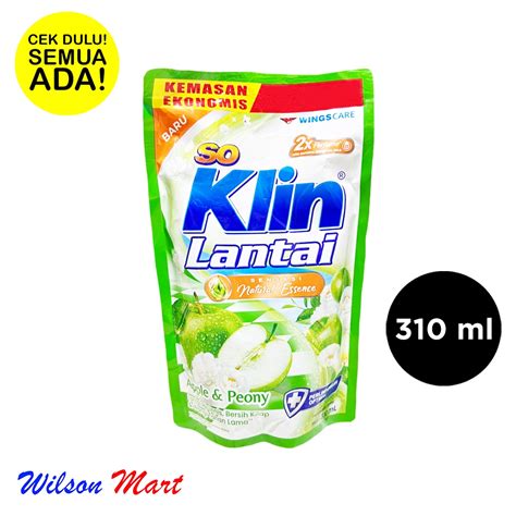 Jual So Klin Lantai Hijau Apple Peony 310 Ml Refill Shopee Indonesia