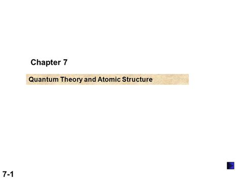 7 1 Chapter 7 Quantum Theory And Atomic Structure Ppt Download