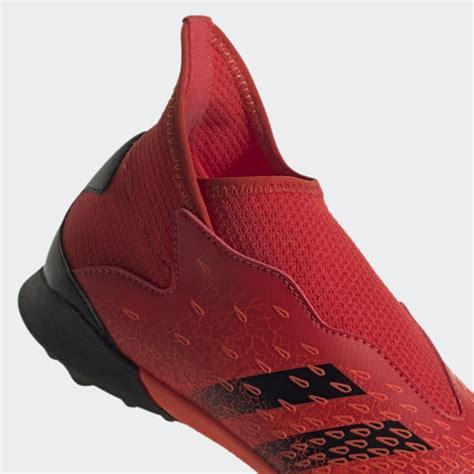 adidas Guayos Predator Freak 3 Sin Cordones Pasto Sintético Rojo