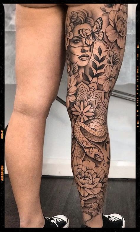 Leg Tattoo Inspiration Tattoo Wade Frau Tattoo Bein Frau Tattoos Bein