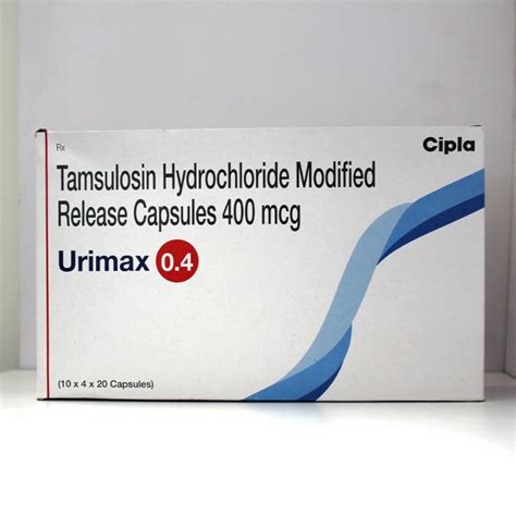 Buy URIMAX 0 4 MG 20 Tablets Online At GymPharmacy