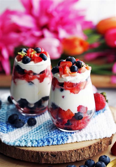 Fresh Berries With Honey Lemon Mascarpone Cream Yay For Food