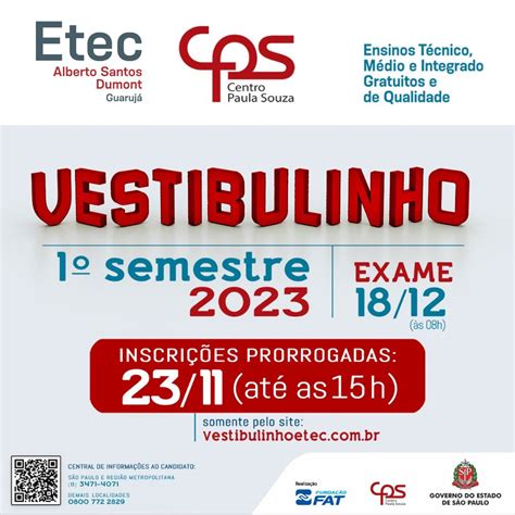 Inscrições Para Etec 2023 Ensino Médio EDUKITA