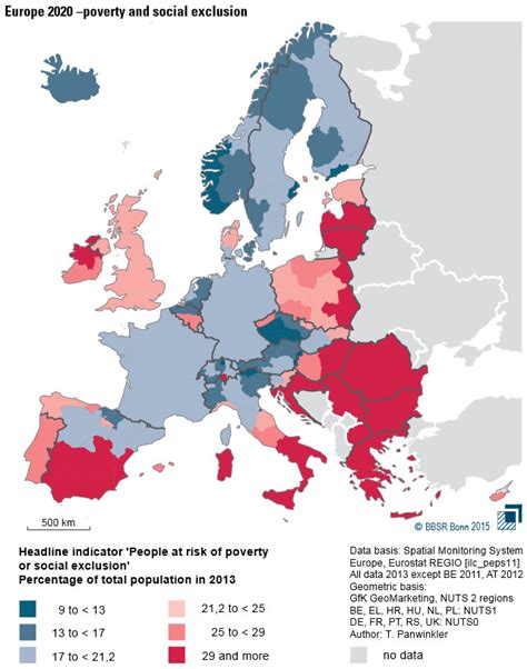 Europe 2010 - poverty & social exclusion - Vivid Maps