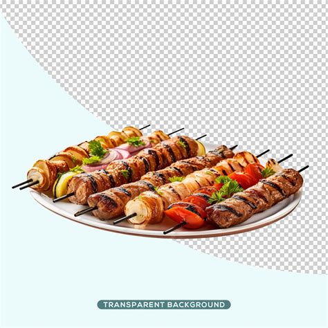 Premium Psd Seekh Kebabs On A Plate
