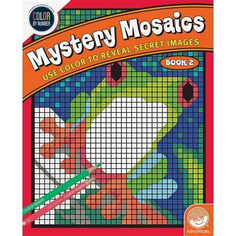 Mindware Color By Number Mystery Mosaics Book 2 Reveal 18 Amazing