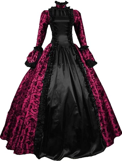 Arestory Womens Renaissance Medieval Costume Dress Gothic Retro Floral