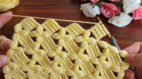 Tunisian Crochet Patterns Easy Knitting Patterns Crochet Flower