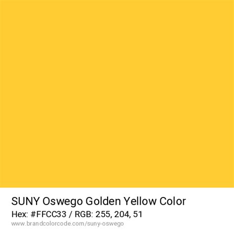 Suny Oswego Brand Color Codes