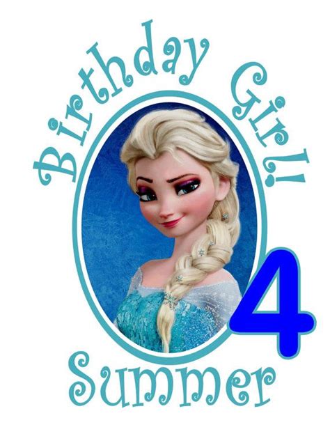 Custom Frozen Birthday Girl Shirt Elsa By Thezebrafish On Etsy 999