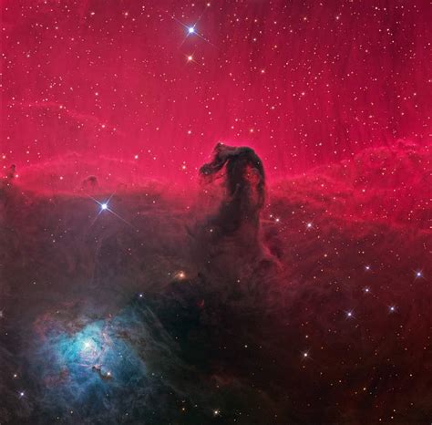 Horsehead Nebula Barnard 33 Constellations Galaxy Orion Hd