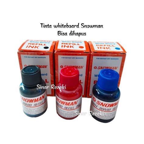 Jual Buah Tinta Spidol Whiteboard Snowman Refill Spidol Papan