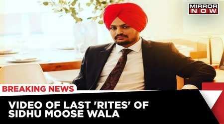 Sidhu Moosewala Last Rites Live Latest News Sidhu Moosewala Last