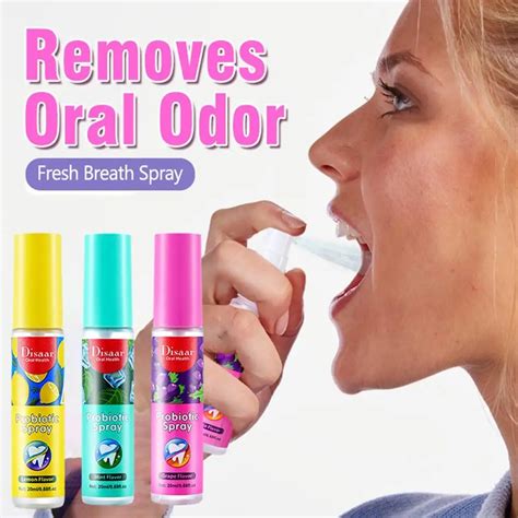 20ml Breath Freshener Spray Lemon Grape Mint Flavor Artifact Female