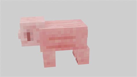 3D Minecraft Pig model - TurboSquid 2052997