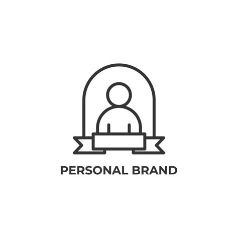 Vector Sign Of Personal Brand Symbol Is Isolated On A White Background