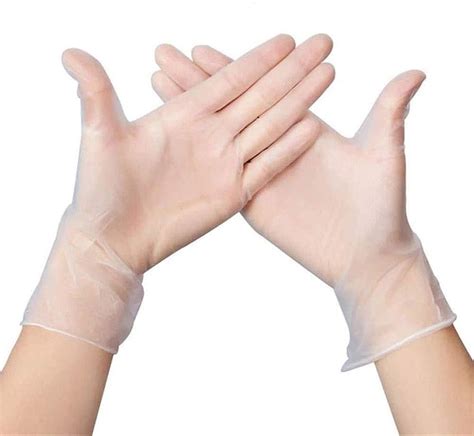 100 Pack Vinyl Disposable Gloves Medium Clear Powder Free Gloves By