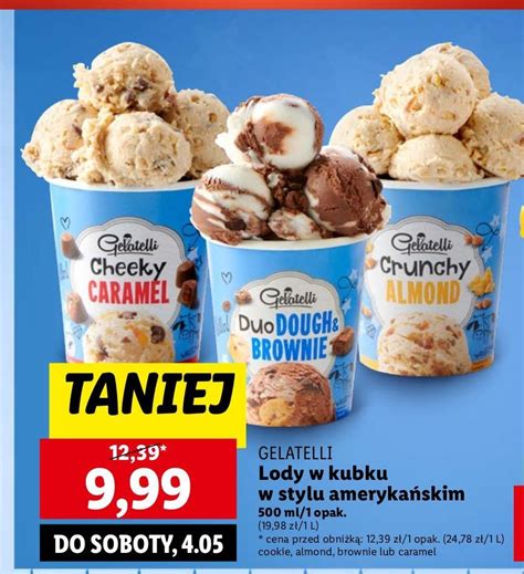 Lody Crunchy Almond Gelatelli Master Taste Cena Promocje Opinie