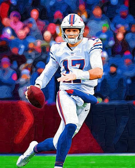 Josh Allen Digital Art By Mason Cook