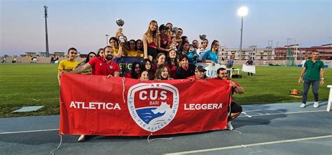 Atletica Il Cus Bari ottiene 16 medaglie nei campionati di società