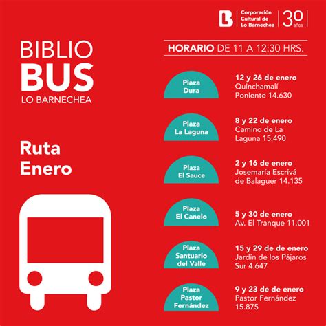 Bibliob S Suma Dos Nuevas Paradas A La Ruta De Enero Corporaci N