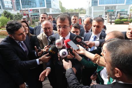 Istanbul Mayor Ekrem Imamoglu C Arrives Editorial Stock Photo Stock