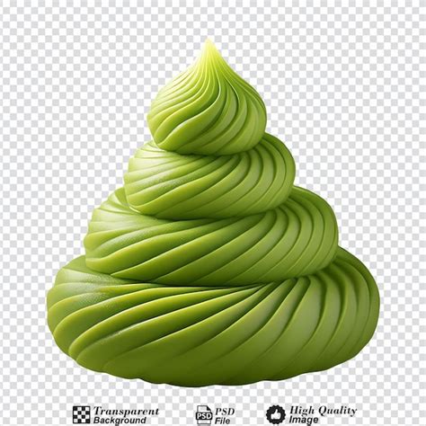 Wasabi Isolated On Transparent Background Premium Ai Generated Psd