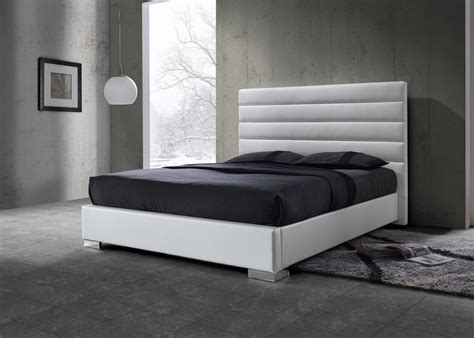 Lit Adulte Contemporain Coloris Blanc Dylan