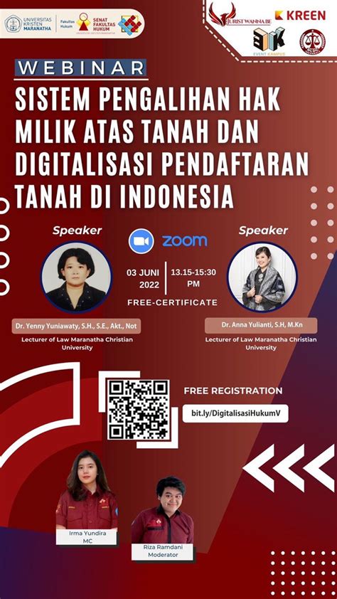 Webinar Sistem Pengalihan Hak Milik Atas Tanah Dan Digitalisasi