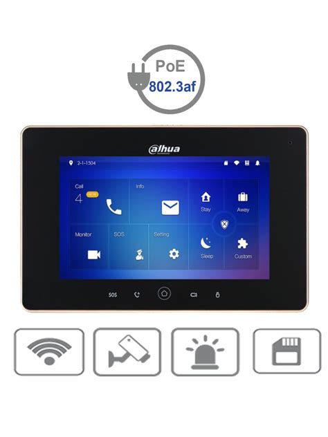 Dahua Vth Db Monitor Ip Touch De Pulgadas Conexion Wifi Y