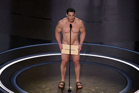 Naked John Cena Takes The Oscars Stage To Present Best Costume Design