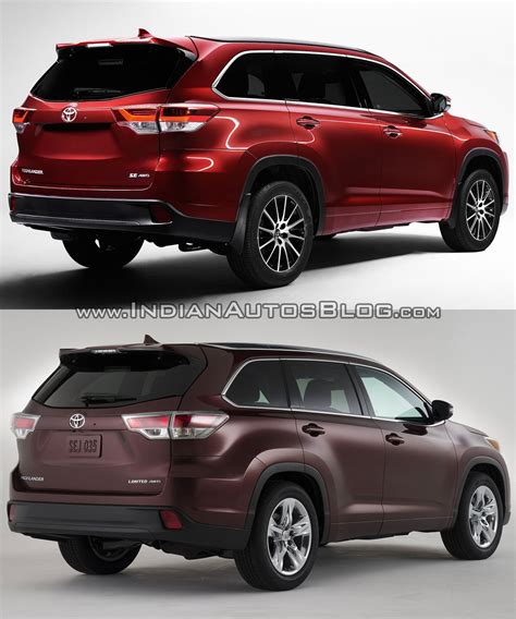 2017 Toyota Highlander Vs 2014 Toyota Highlander In Images