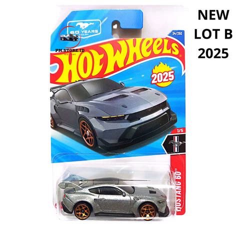 Jual Hot Wheels Ford Mustang Gtd Silver Lot B Shopee Indonesia