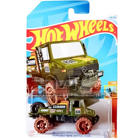 Hot Wheels Mercedes Benz Unimog 1300L Green J 2024 Shopee Malaysia