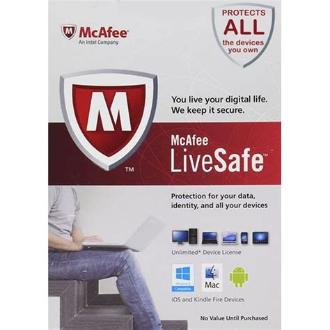 Buy Mcafee Livesafe Unlimited Devices Year By Techlover Store On