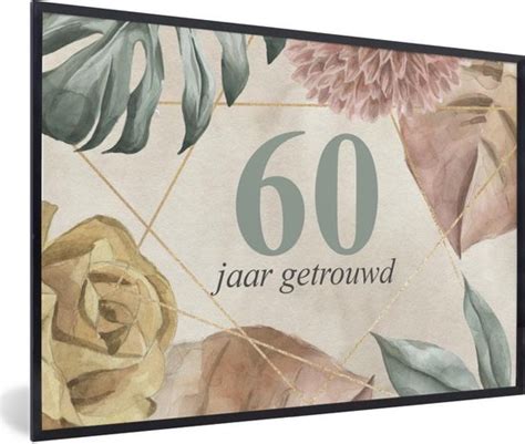 Fotolijst Incl Poster Huwelijk Quotes 60 Jaar Getrouwd