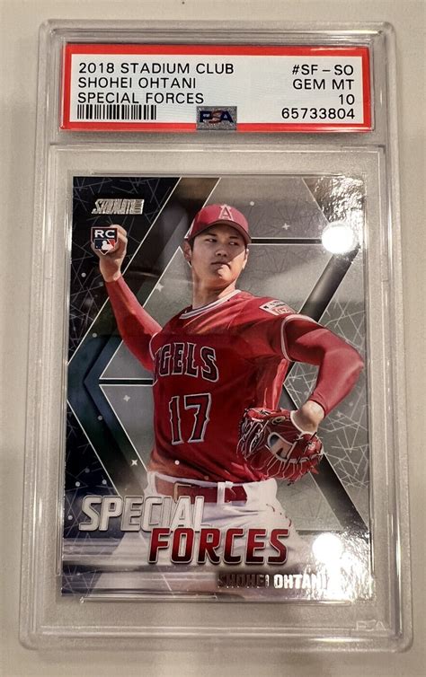 Stadium Club Special Forces Shohei Ohtani Rc Psa Rookie Card