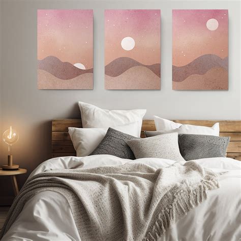 Set Tablouri Boho Minimalism Peisaje Tablouri Canvas Personalizate