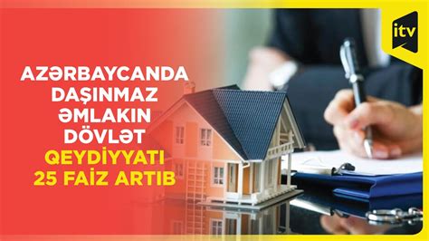 ƏMDX Azərbaycanda daşınmaz əmlakın dövlət qeydiyyatı 25 faiz artıb