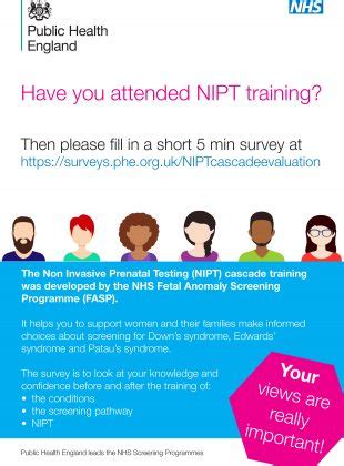 We Need Your Help To Assess Impact Of Nipt Cascade Training Phe Screening