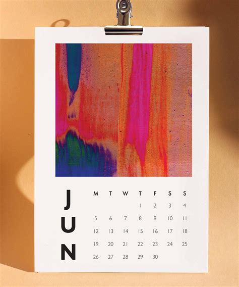 Artwork Calendar Wandkalender Kunst Etsy