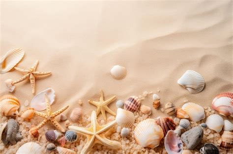 Premium Photo Sea Shells On The Beach Wallpaper