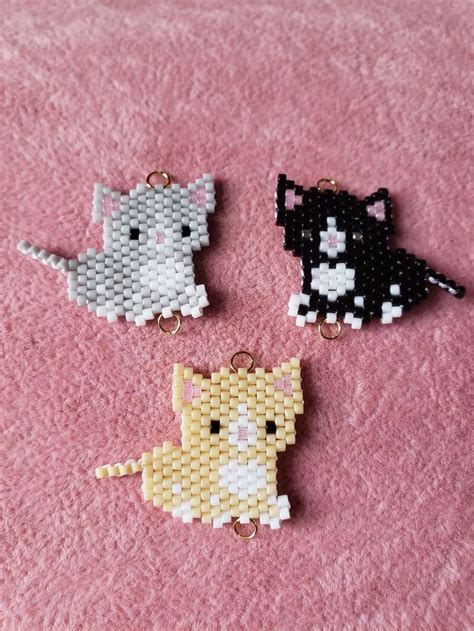 Gatitos En Miyuki Hacer Pulseras Bisuteria Imagenes De Bisuteria