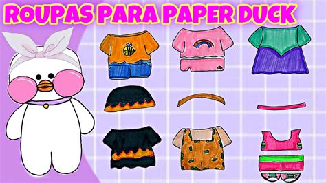 6 Ideias De Roupas Para Paper Duck