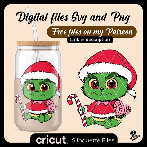 Baby Grinch SVG, Grinchy png, Christmas SVG, png and jpg Cut Files, Cr – MenteczSVG