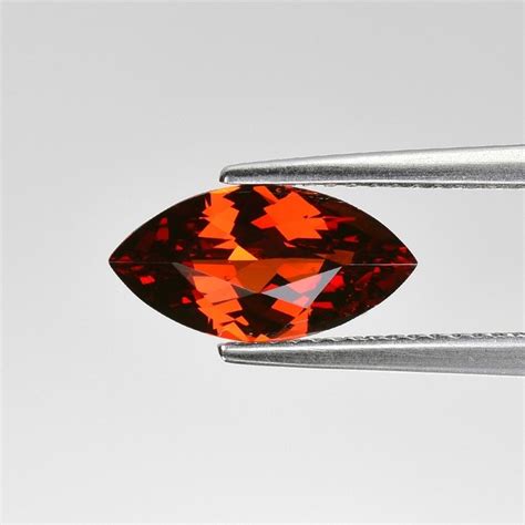 No Reserve Vivid Deep Orangy Red Spessartite Garnet 2 37 Ct Catawiki